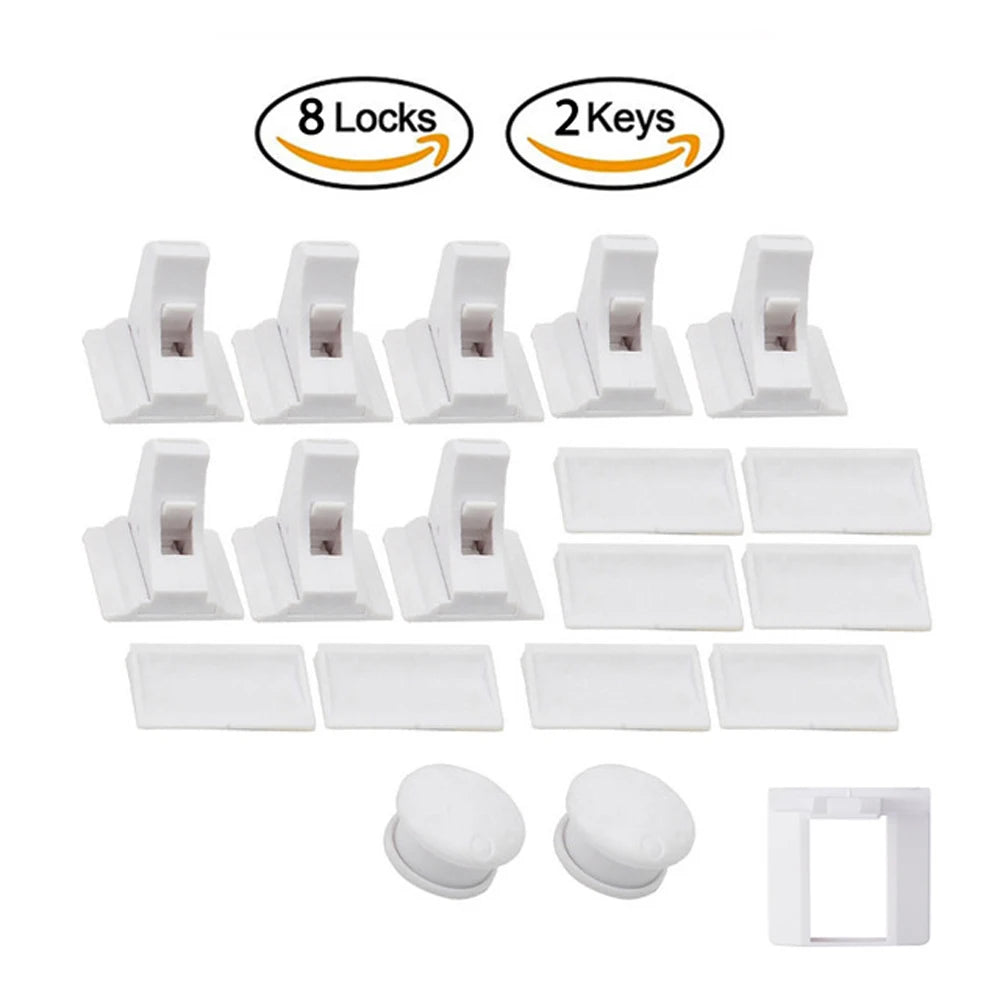 Invisible Magnetic Child Safety Locks for Cabinets and Drawers