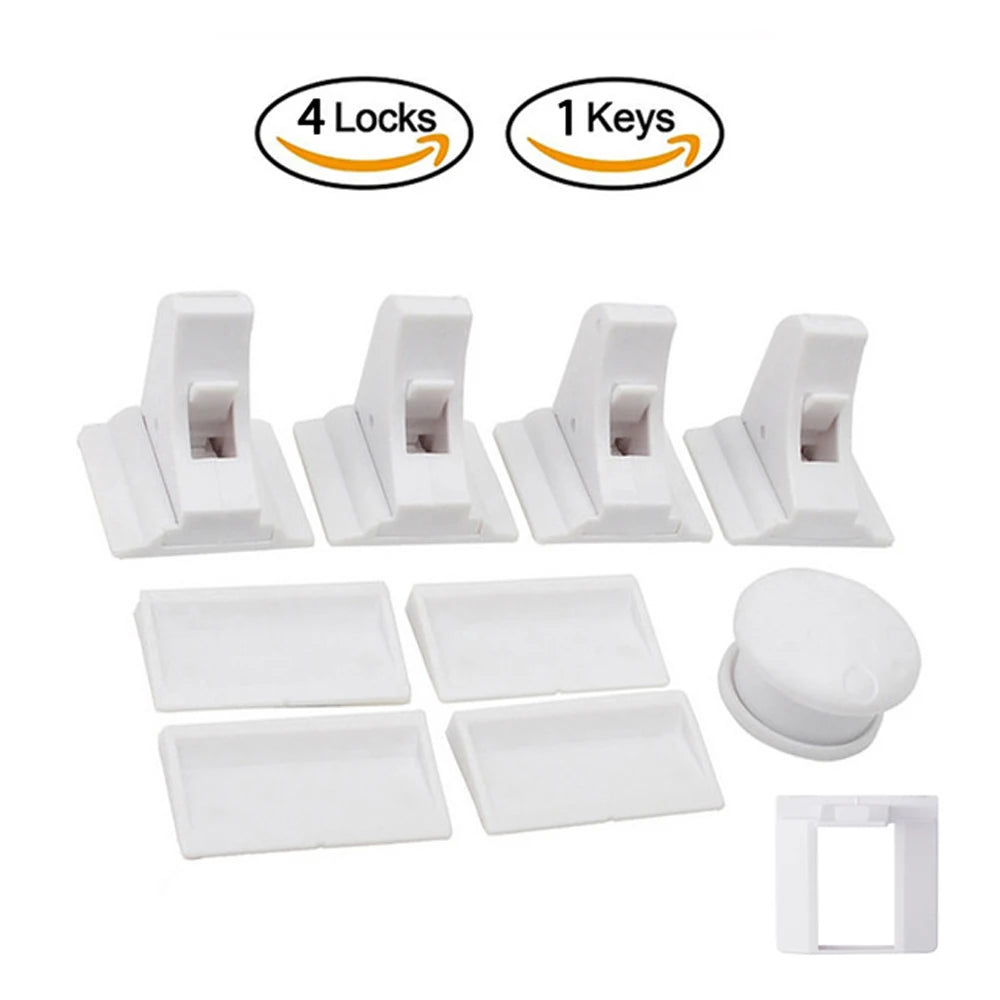 Invisible Magnetic Child Safety Locks for Cabinets and Drawers