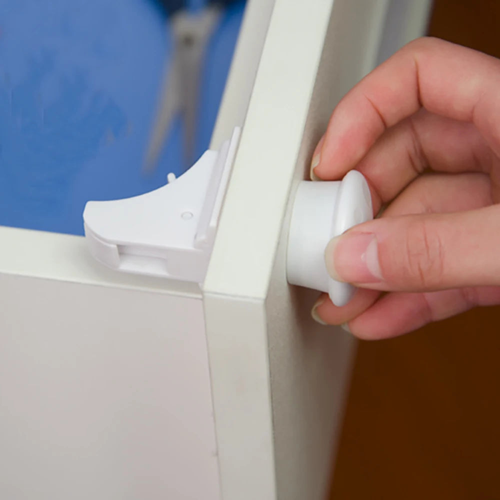 Invisible Magnetic Child Safety Locks for Cabinets and Drawers