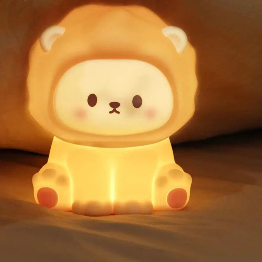 Soft Silicone Lion Night Light