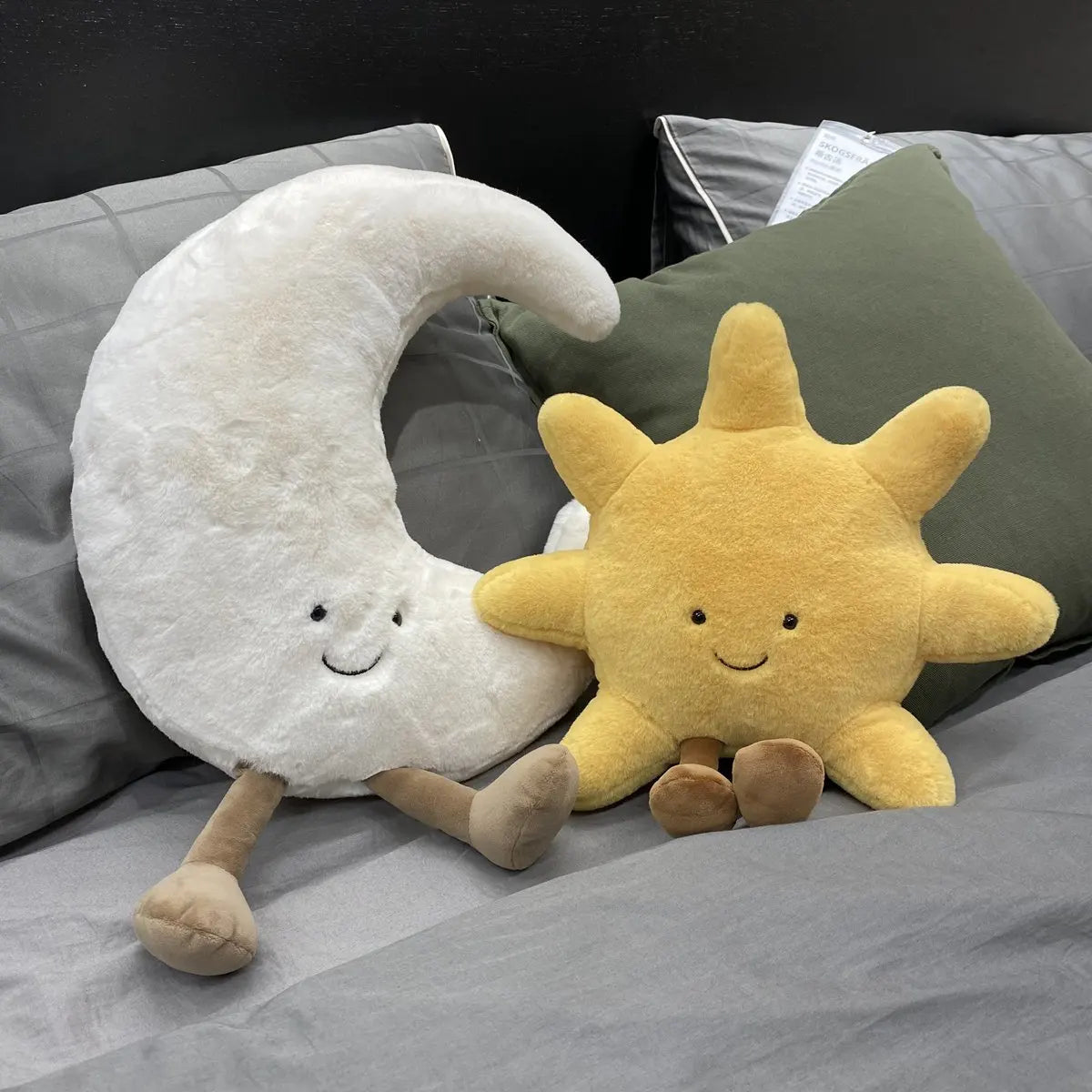 Sunny & Moonlit Smiley Plush Pillows