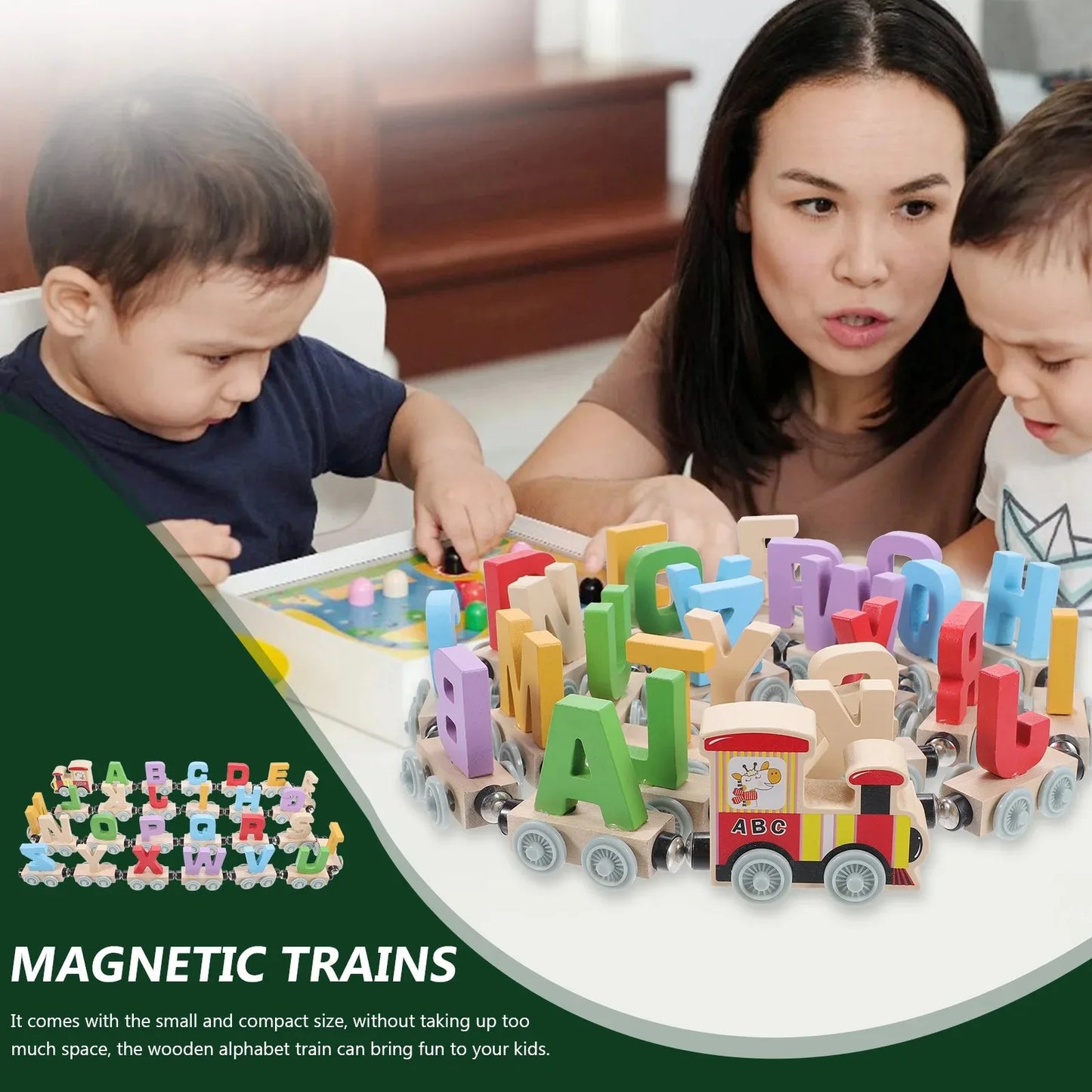 Montessori Alphabet Train Set