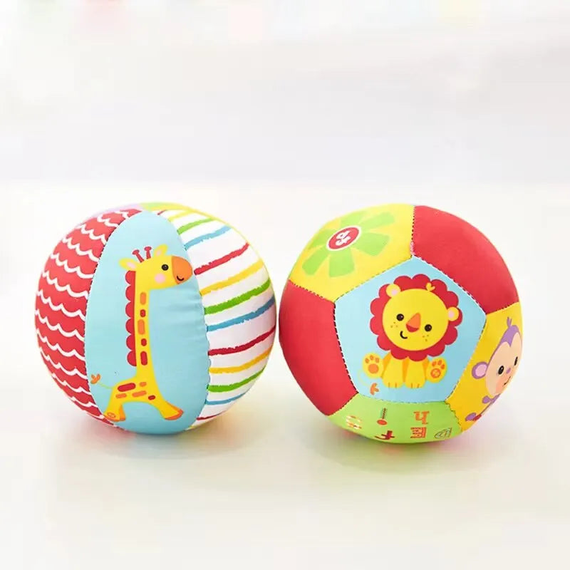 Baby Hand Grasp Animal Cognition Rattle Ball
