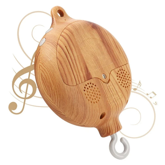 Wooden Baby Crib Bell with Music