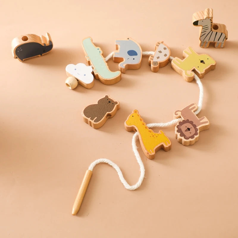 Baby Animal Wooden Stacking Toys
