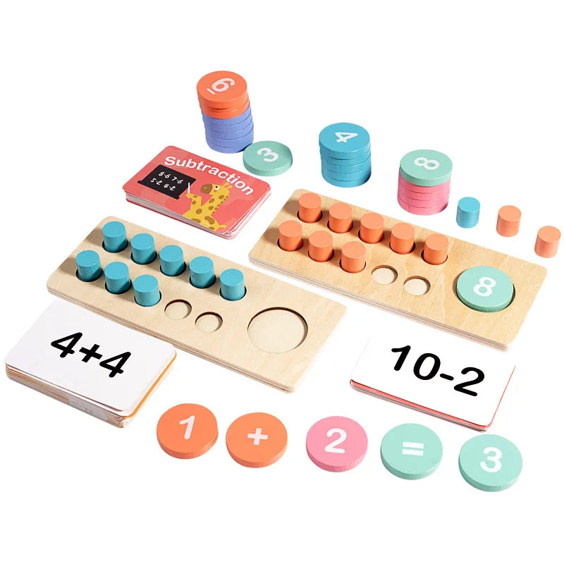 Children's Wooden Number Board