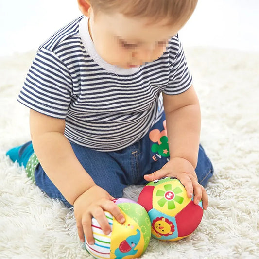 Baby Hand Grasp Animal Cognition Rattle Ball