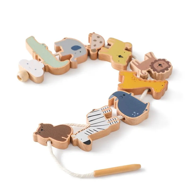 Baby Animal Wooden Stacking Toys