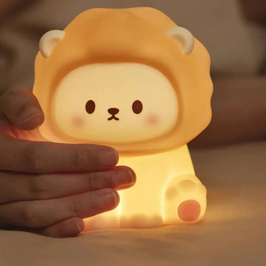 Soft Silicone Lion Night Light