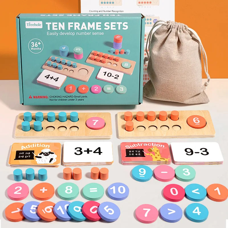 Children's Wooden Number Board